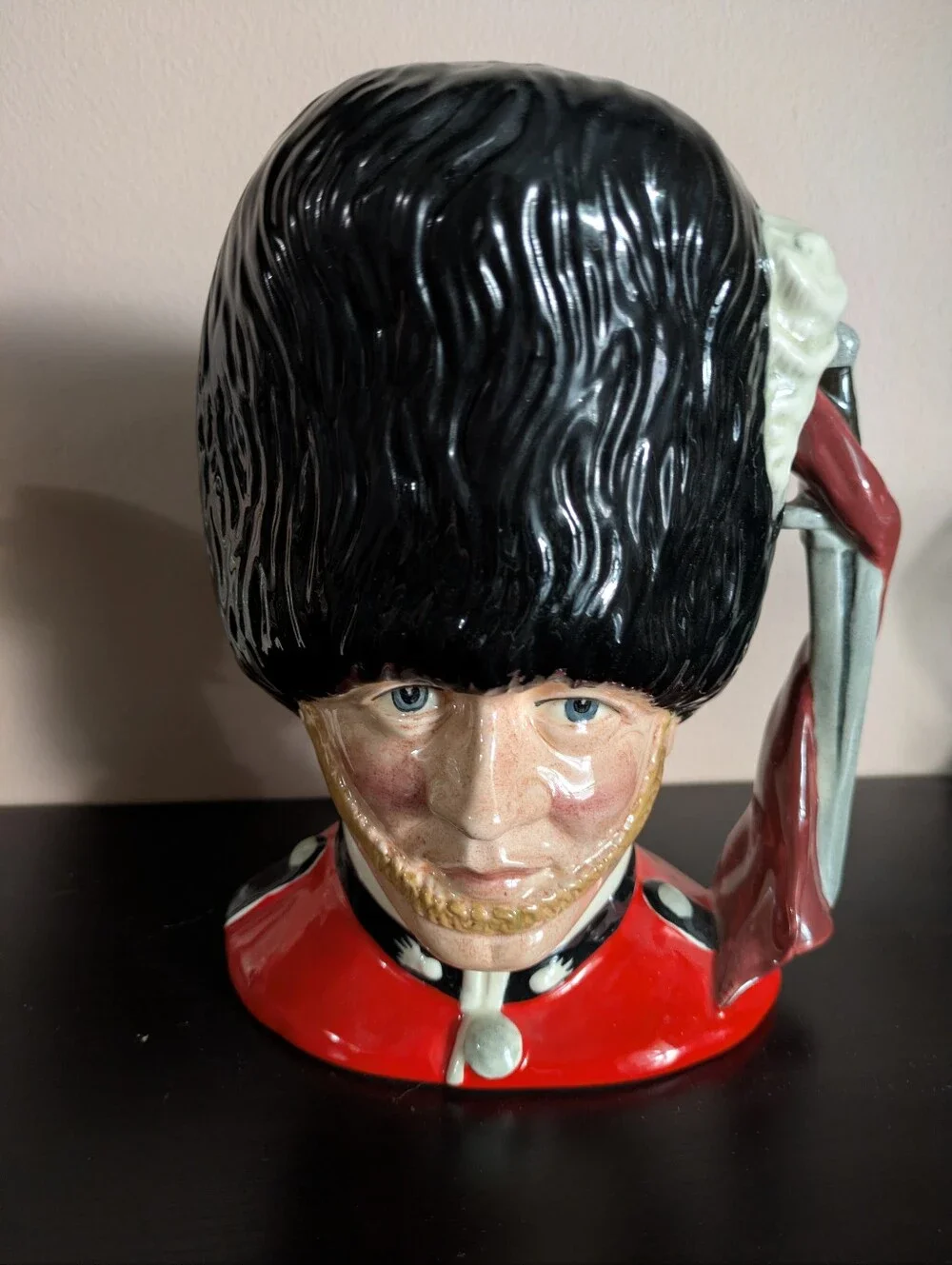 The Guardsman Large Toby Jug.  Royal Doulton 1980's.  Beautiful Condition.